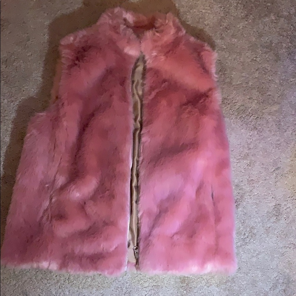 Pink Fur Vest